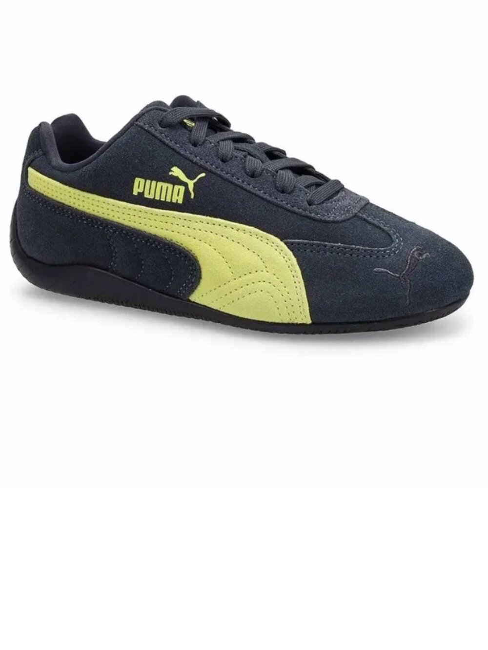 NEW Puma Speedcat OG Jr Race Inspired Sneakers Grey/Yellow Motorsport Size 5